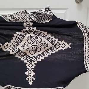 Aztec print duster cardigan